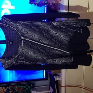 Black printed long sleeve